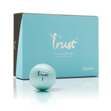 Trust Golfbälle Aurora Blau - Auffällige Golfbälle, Kristall-Urethan, 12 Bälle