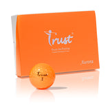 Trust Golfbälle Aurora Orange - Auffällige Golfbälle, Kristall-Urethan, 12 Bälle