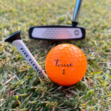Trust Golfbälle Aurora Orange - Auffällige Golfbälle, Kristall-Urethan, 48 Bälle