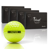 Trust Golfbälle Panther Gelb – Auffällige Golfbälle, Kristall-Urethan, 48 Bälle