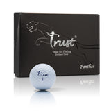 Trust Golfbälle Panther Weiß – Urethan, weiches Schlaggefühl, optimale Kombination aus Weite & Spin-Kontrolle, 12 Bälle