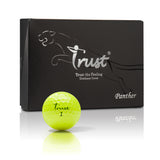 Trust Golfbälle Panther Gelb – Auffällige Golfbälle, Kristall-Urethan, 12 Bälle