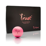 Trust Golfbälle Aurora  Rosa - Auffällige Golfbälle, Kristall-Urethan, 12 Bälle, Roségold