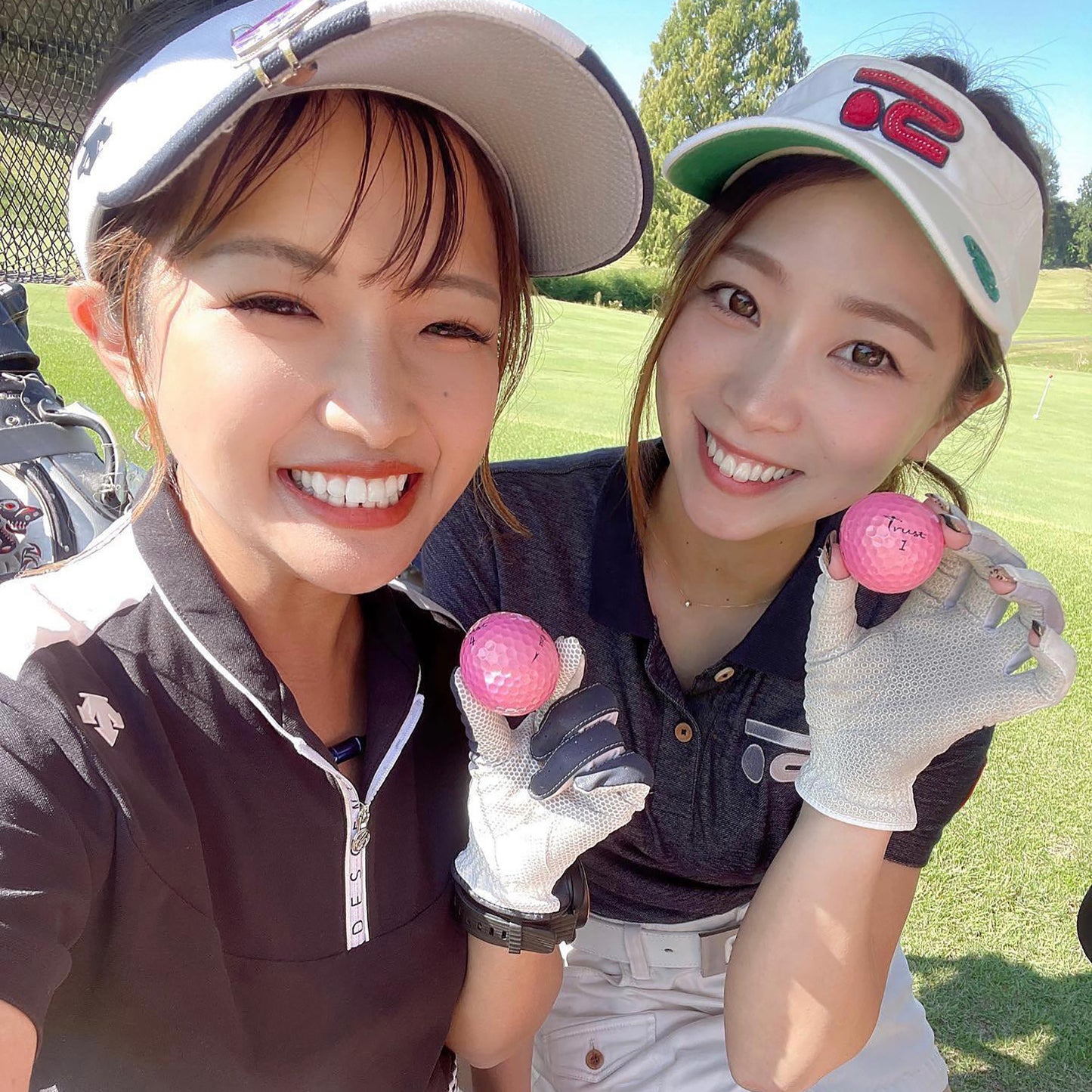 Trust Golfbälle Aurora  Rosa - Auffällige Golfbälle, Kristall-Urethan,48 Bälle, Roségold