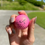 Trust Golfbälle Aurora  Rosa - Auffällige Golfbälle, Kristall-Urethan, 12 Bälle, Roségold