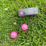 Trust Golfbälle Aurora  Rosa - Auffällige Golfbälle, Kristall-Urethan, 12 Bälle, Roségold